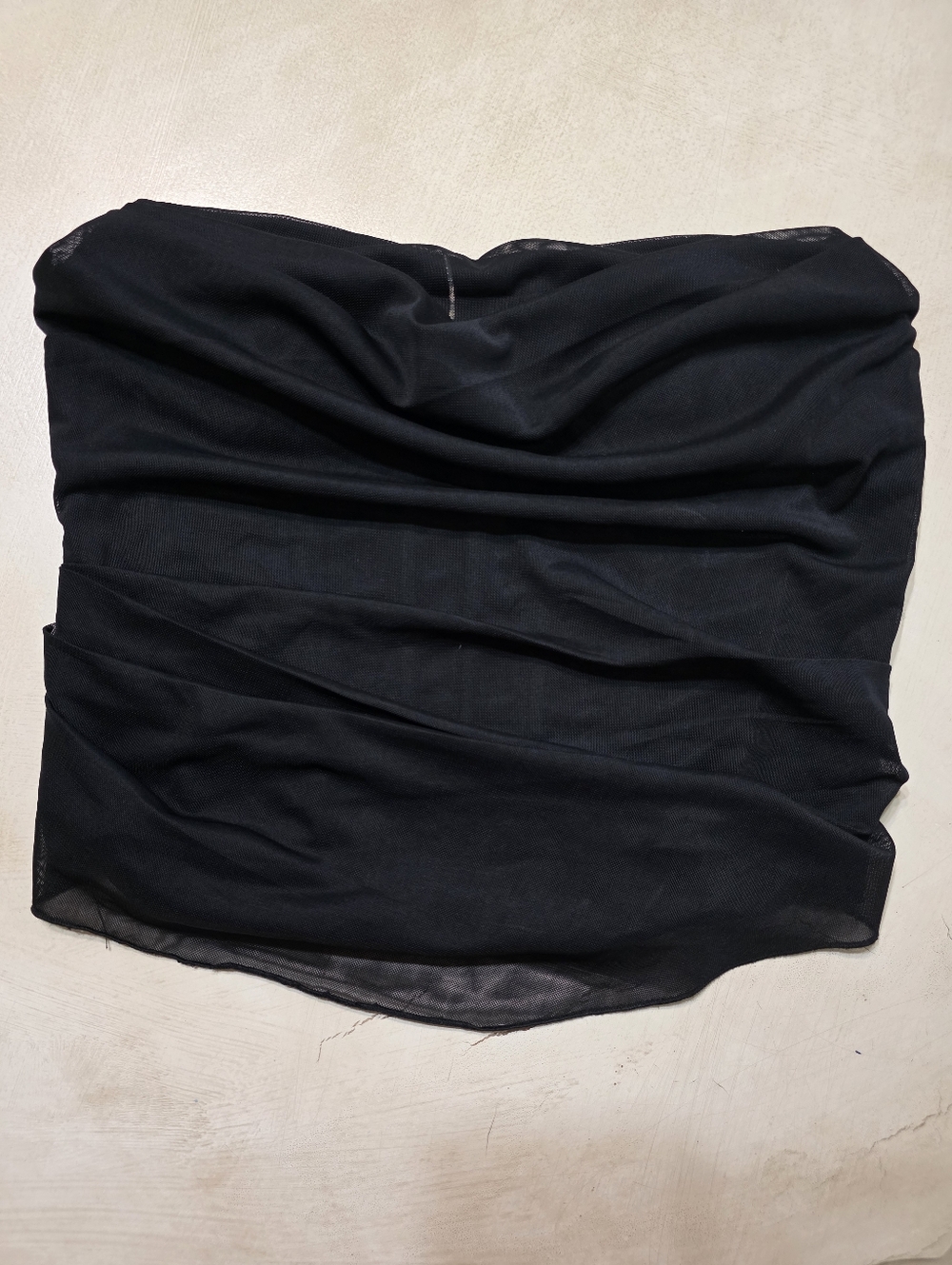 NWT Forever 21 Ruched Mesh Corset Tube Top. Size L.